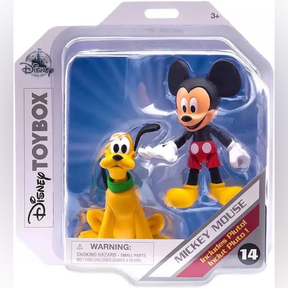 New Disney Toybox Mickey Mouse and Pluto Figures